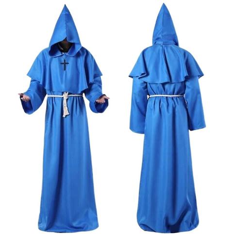 Halloween Cosplay Costume Ancient Costume Medieval Monk Robe Monk