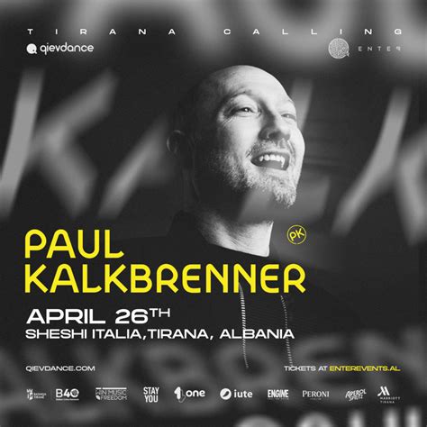 Paul Kalkbrenner Live In Tirana Regular Tickets Enter Events