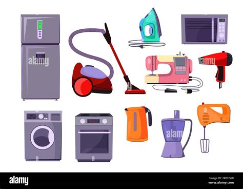 Home Appliance Illustration Set Stock Vector Image And Art Alamy