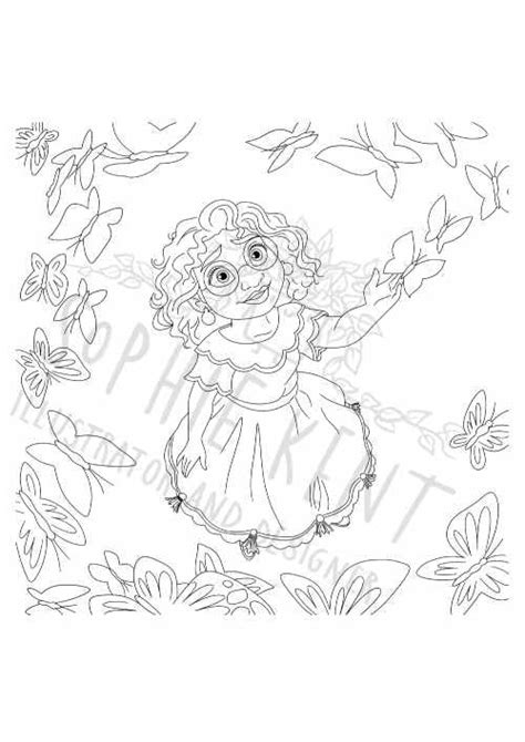 Mirabel Encanto A Dibujo Para Colorear Descargar Etsy M Xico