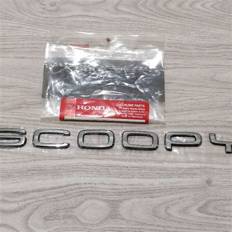 Jual Emblem Mark Logo Timbul Honda Scoopy Chrome Gold