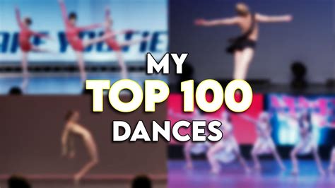 My Top 100 Dances Ranked Dance Moms Youtube