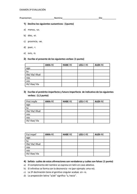 170223847 Recuperacion Examen Latin 4º Eso 3ª Evalaucion Doc