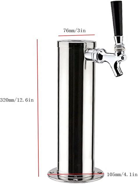 Bar Single Tap Draft Tower Pump Stainless Steel Single Faucets Beer