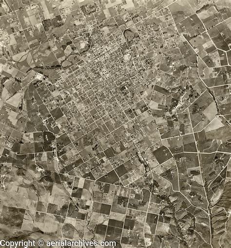 Historical Aerial Photograph Escondido San Diego County California