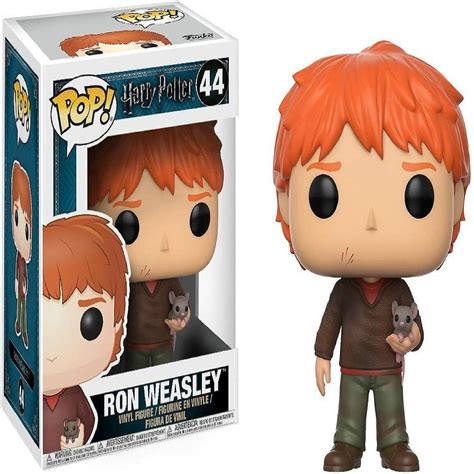 Funko Pop Movies Harry Potter Ron Weasley With Scabbers Toy Vinyl