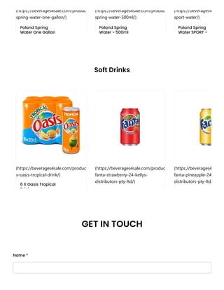 Buy Wholesale Beverages – Energy Drinks, Soft Drinks & More | PDF