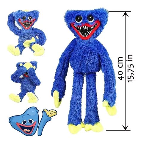 Huggy Wuggy Boneco Azul Pelucia Playtime Pop Time No Brasil Mercadolivre