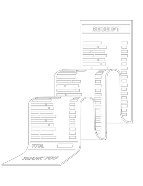 Icône De Facture De Réception Longue Illustration Vectorielle Plane