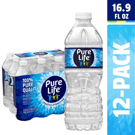 Aquafina Pure Case Purified Bottled Drinking Water 16 9 Oz 32 Pack