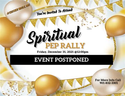 Spiritual Pep Rally Postermywall