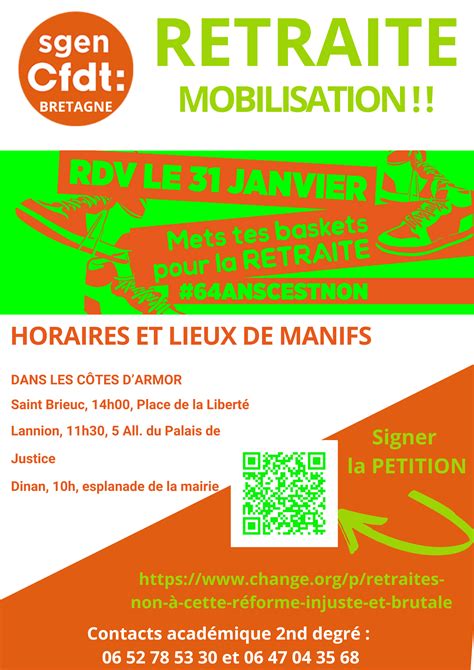 Copie De Mobilisation Retraite 31 Janvier SGEN CFDT Bretagne Breizh