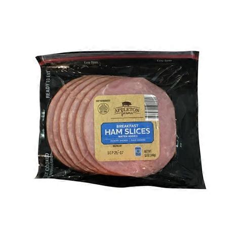 Appleton Farms Breakfast Ham Slices 12 Oz Delivery Or Pickup Near Me Instacart