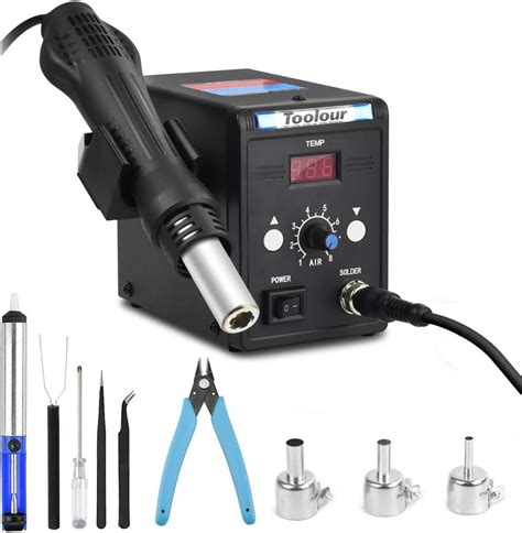 Hot Air Rework Station Soldering Heat Gun F C Display V Smd Hot