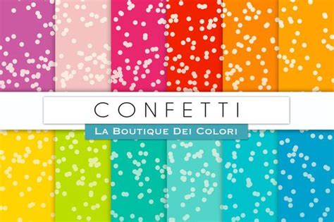 Colourful Confetti Digital Papers By La Boutique Dei Colori On Creative