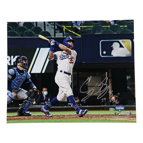 Cody Bellinger Signed Dodgers X Photo Mlb Fanatics Pristine