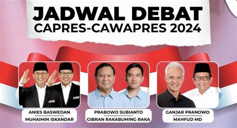 Kpu Revisi Jadwal Debat Capres Cawapres Yuk Catat Tanggal Dan