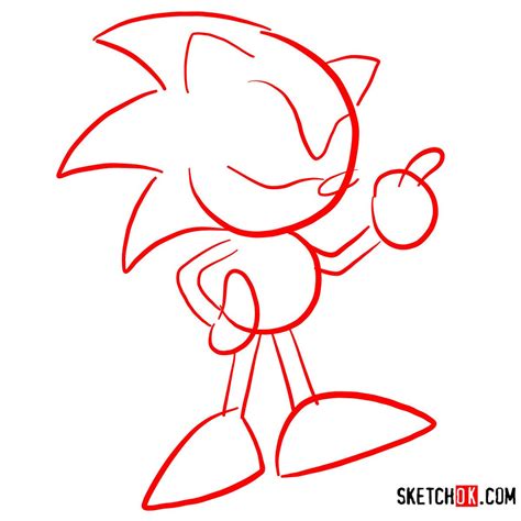 How To Draw Sonic The Hedgehog Sega Games Style Sketchok