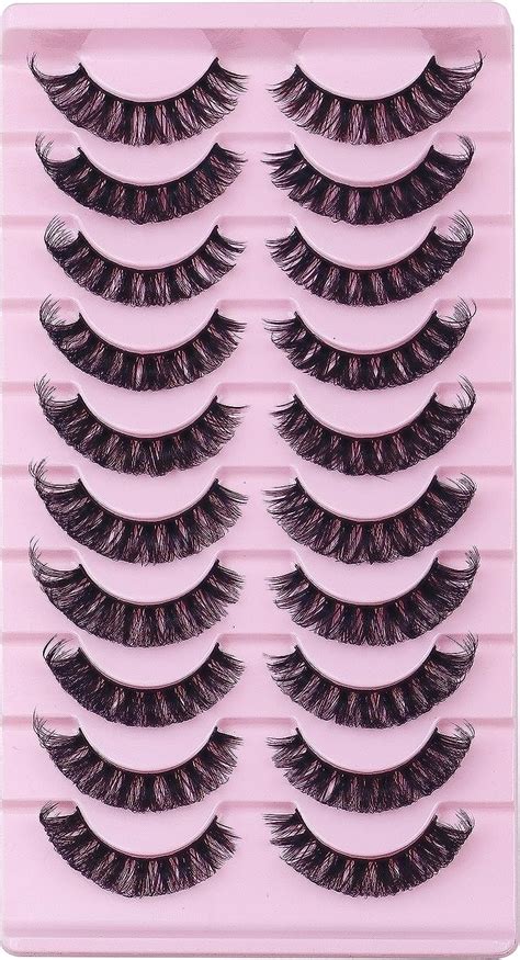 Belevo Eyelashes Russian Strip Lashes Pairs Pack D Curl Lashes