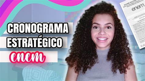 Como Estudar Faltando M S Para O Enem Cronograma Estrat Gico Youtube