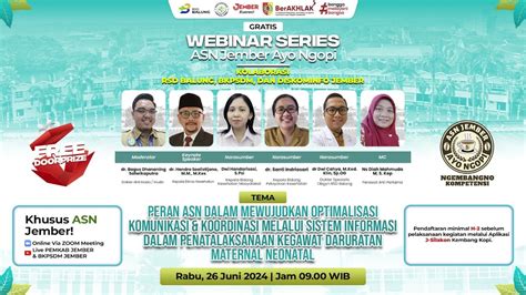 Webinar Series ASN Jember Ayo Ngopi Tema 5 YouTube