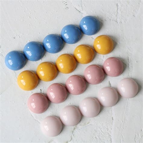 Colorful Cabochon Resin Cabochon Plastic Cabochon 16 Mm 10 Etsy