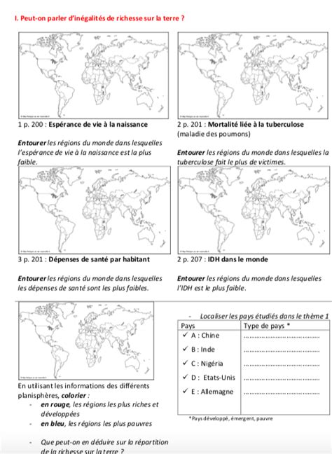 Répartition de la richesse et de la pauvreté dans le monde Edumooc