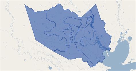 Harris County, TX Commissioner Precincts | GIS Map Data | Harris County ...