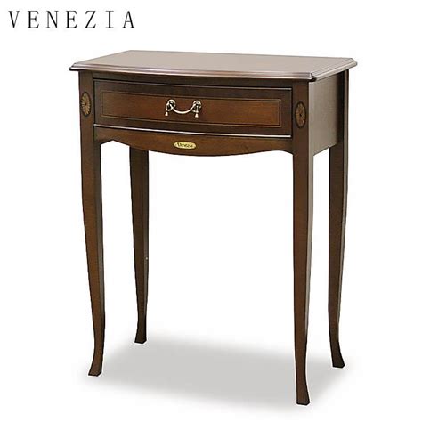 テーブル コンソール サイドボード table ブラウン マホガニー材 象嵌細工 エレガント venezia ベネチア 東海家具工業 開梱設置