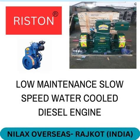 75 To 10 Hp Riston Brand Air Cooled Bearing Type Diesel Engine At Rs