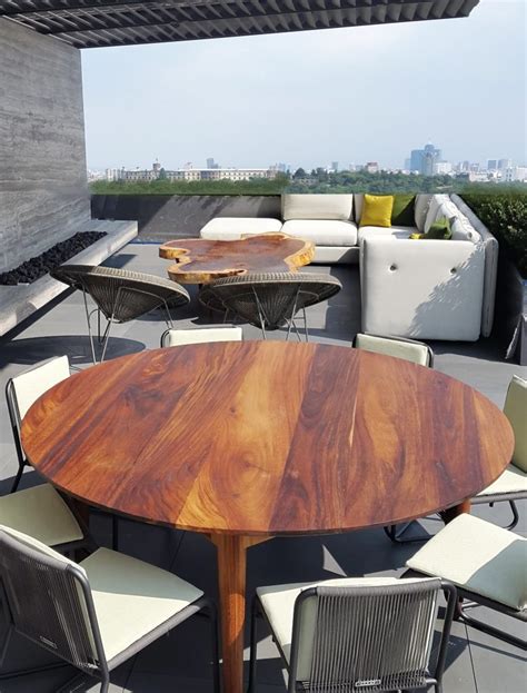 Parota Wood Outdoor Furniture | High-quality Modern Design | Mexico