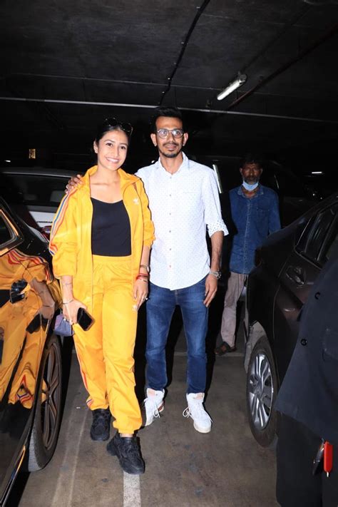 Yuzvendra Chahal And Wife Dhanashree Verma Spotted At Mumbai Airport