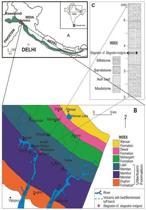 A Map Showings Disposition Of Siwaliks In Himalayan Foreland Basin B