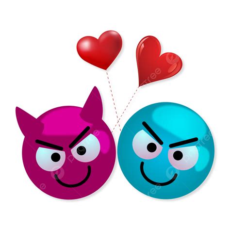 Cute Emoji With Heart Transparent Baground, Cute Emoji With Heart, Cute ...