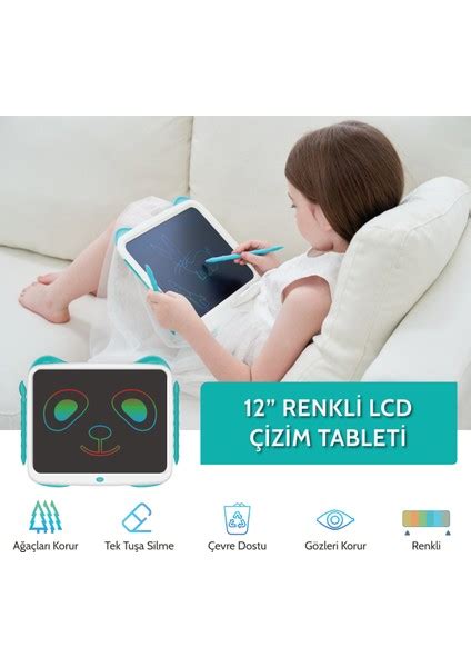 Xiaomi Wicue 12 Panda LCD Dijital Renkli Çizim Tableti Fiyatı