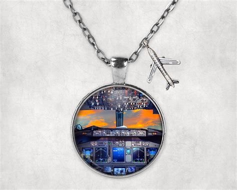 Amazing Boeing 737 Cockpit Designed Necklaces Aviation Shop