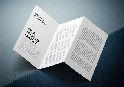 Tri Fold Leaflet Mockup Mockup World
