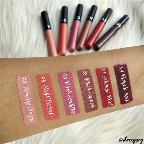 Sephora Collection Cream Lip Stain Liquid Lipstick Swatches ...