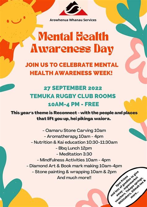 Mental Health Awareness Day South Canterbury District Website