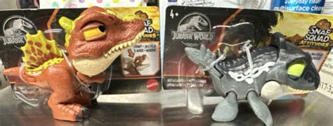 Jurassic World Spinosaurus And Mosasaurus Snap Squad Attitudes Figure New 4637833077