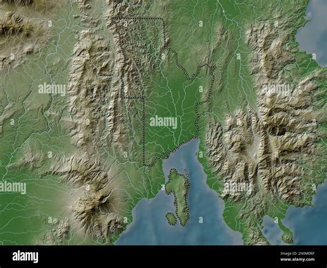 Davao Del Norte Province Of Philippines Elevation Map Colored In Wiki