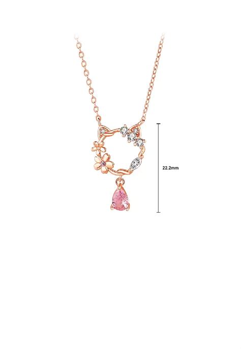 Zafiti Sterling Silver Plated Rose Gold Fashion Temperament Hollow