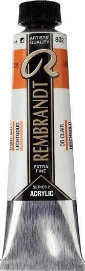 Rembrandt Akrylfarve 40 Ml Light Gold 802 Pris