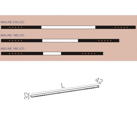 AQFORM MIXLINE LED Surface 40286 40287 40288 Modern LED Lamp