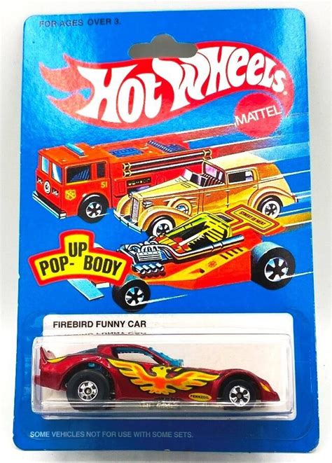 Hotwheels Vintage Firebird Funny Car Metallic Red W Pop Up Body 30th