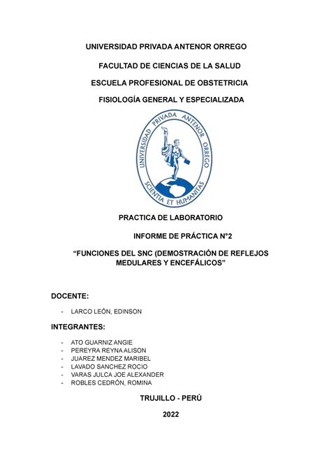 Universidad Privada Antenor Orrego 1 UNIVERSIDAD PRIVADA ANTENOR