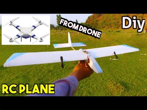 How To Make Rc Plane With Rc Drone At Home Diy Rc Plane Homemade Rc