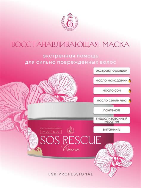 Маска SOS Rescue Cream для восстановления волос 200 мл - купить с ...