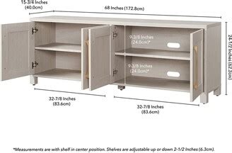 Abraham Ivy Chabot Rectangular Tv Stand For Tv S Up To In Alder