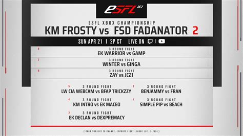 ESFL 161 KM FrostyMMA Vs FSD Fadanator II YouTube